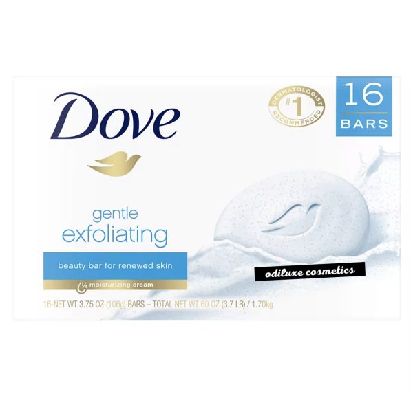 Dove Exfoliating Beauty Bar Soap, 16 Bars pk (US)