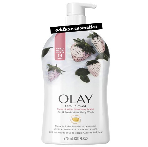 Olay Fresh Outlast Body Wash White Strawberry & Mint 33 fl oz / 975ml (US)