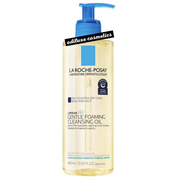 La Roche Posay Lipikar AP+ Gentle Foaming Cleansing Oil – Unscented – 13.52 fl oz (US)