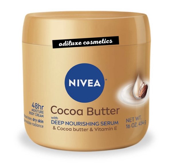 NIVEA Cocoa Butter Body Cream for Dry Skin – 16oz / 454g (US)