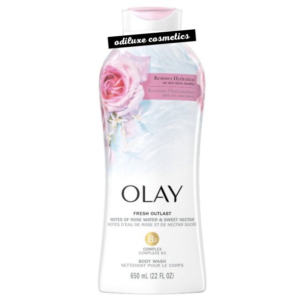 Olay Fresh Outlast Rose Water & Sweet Nectar Body Wash – 22 fl oz / 650ml (US)