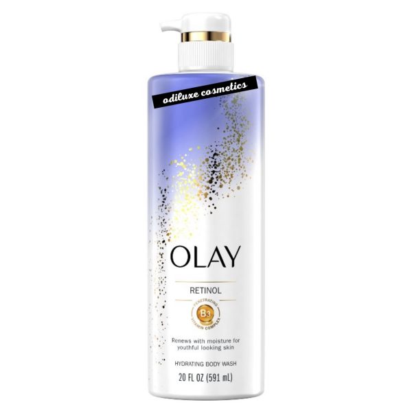 Olay Cleansing & Renewing Nighttime Body Wash with Vitamin B3 and Retinol – Scented – 20 fl oz / 591ml (US)