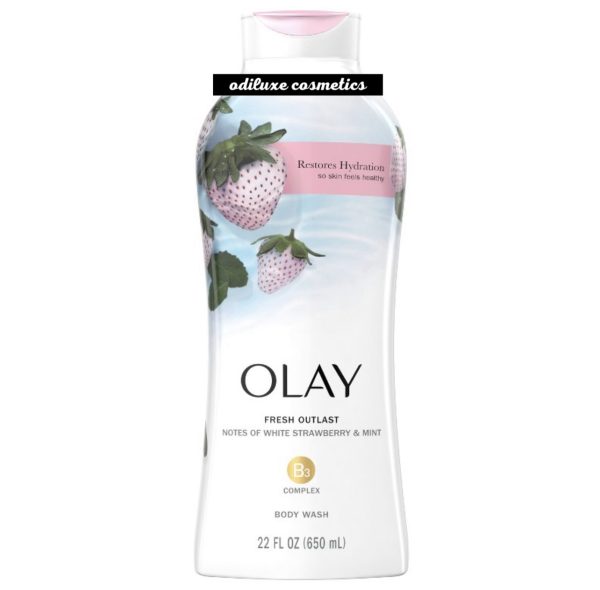 Olay Fresh Outlast Body Wash White Strawberry & Mint – 23.6 fl oz / 700ml (US)