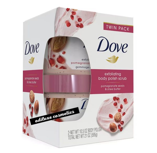 Dove Pomegranate Seeds & Shea Butter Exfoliating Body Scrub – 10.5 oz 2 Pk (US)