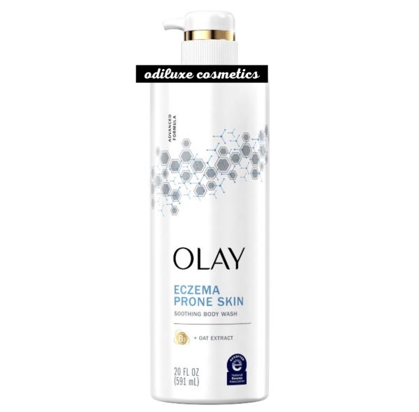 Olay Soothing Moisturizing Body Wash for Sensitive Skin with Vitamin B3 Complex & Oat Extract, 20 fl oz / 591ml (US)