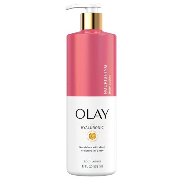 Olay Nourishing & Hydrating Body Lotion Pump with Hyaluronic Acid Scented – 17 fl oz (US)