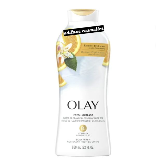 Olay Fresh Outlast Body Wash with Notes of Orange Blossom and White Tea 22 fl oz / 650ml (US)