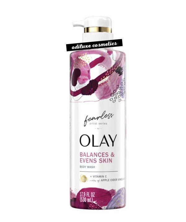 Olay Fearless Artist Series Skin Balancing Body Wash with Vitamin C & Notes of Apple Cider Vinegar – 20 fl oz /591ml (US)