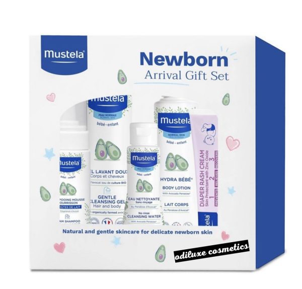 Mustela Newborn Arrival Baby Bath and Body Gift Set – 5ct (US)