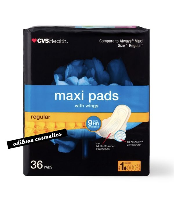 CVS Health Maxi Pads with Wings, Regular Size 1 (US)