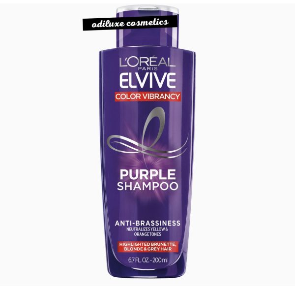 L’Oreal Paris Elvive Color Vibrancy Nourishing Purple Shampoo, Color Treated Hair, 6.7 fl oz (US)