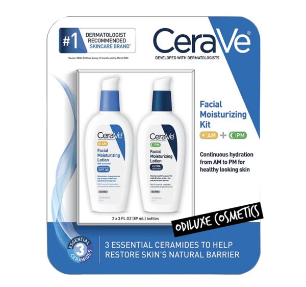 CeraVe Facial Moisturizing Kit, AM & PM 3 fl. oz. (US)