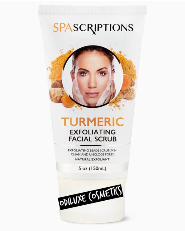 Spascriptions Face Exfoliating Scrub with Turmeric – Face Wash – 5 Oz (US)