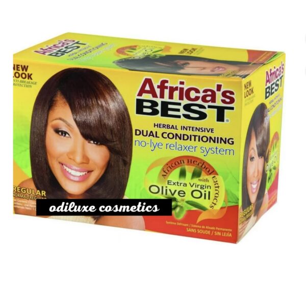 Africa’s Best Herbal Intensive Dual Conditioning No-Lye Hair Relaxer Regular Strength (US)