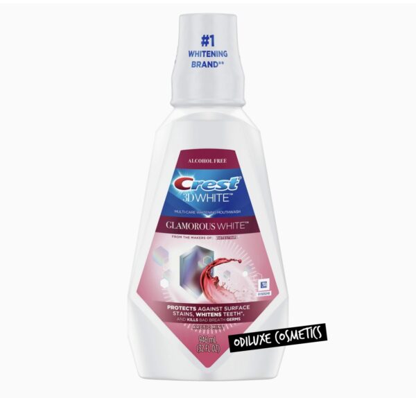 Crest 3D White Glamorous White Mouthwash – Arctic Mint (US)