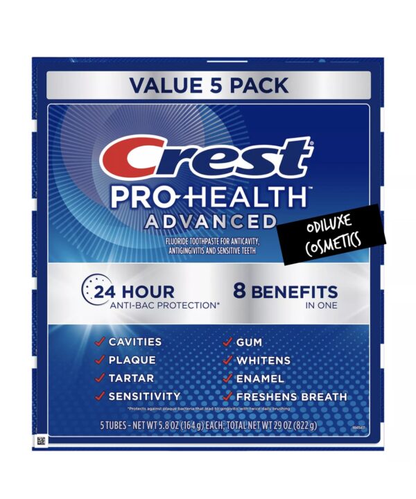 Crest Pro-Health Advanced Whitening + Intensive Clean Toothpaste, 5.8 oz., 5 pk. (US)