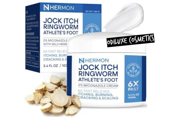 Jock Itch Antifungal Cream, Psoriasis Cream, Ringworm Treatment for Humans, Foot & Body Balm, Provides Soothing Relief-100g