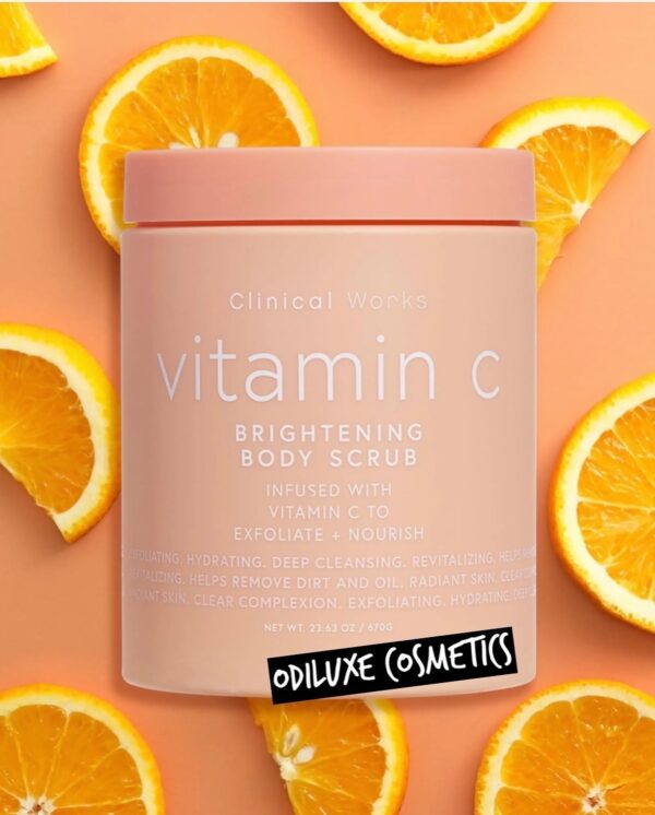 Clinical Works VITAMIN-C, Exfoliating Body Scrub | 23.6oz / 670g Jar (US)