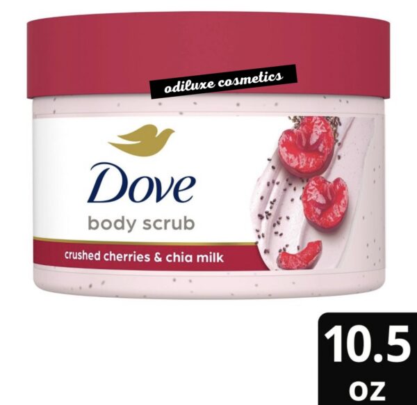 Dove Crushed Cherries & Chia Milk Exfoliating Body Scrub – 10.5 oz (US)